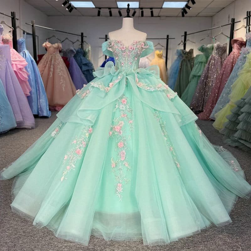 light green quinceanera dresses 1720-02