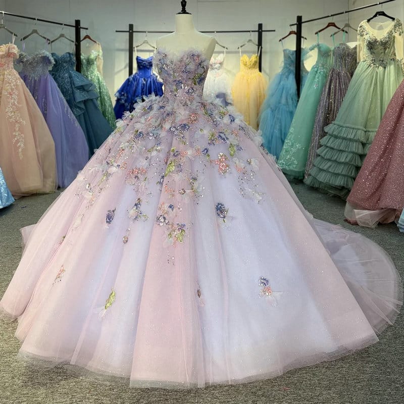 pink purple quinceanera dresses 1724-01