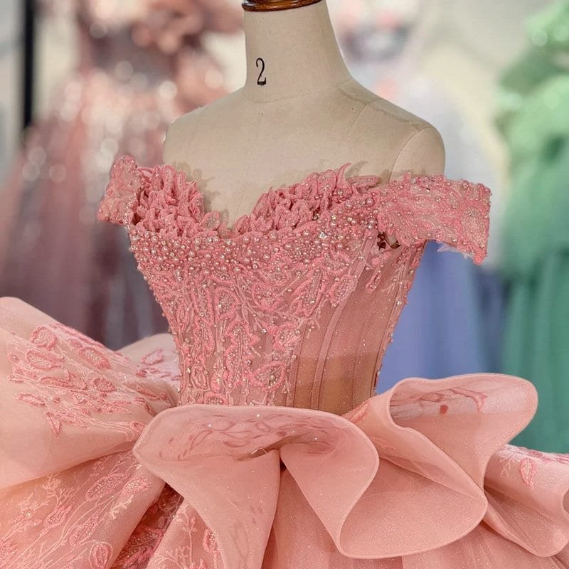 princess pink ball gown 1719-02
