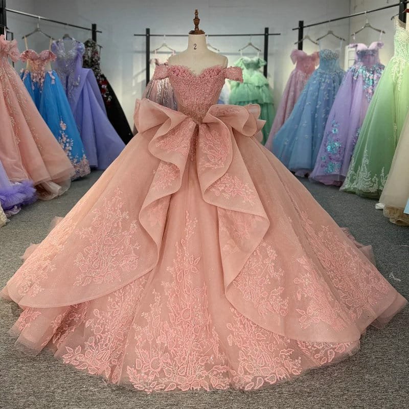 princess pink ball gown 1719-05