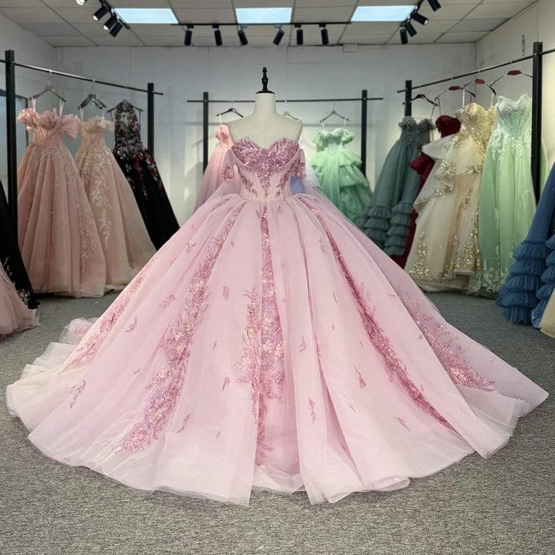 baby pink quince dress 1726-04