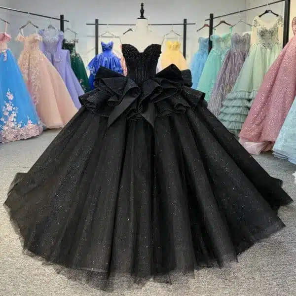 black quinceanera dresses 1727-03