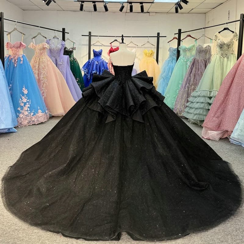 black quinceanera dresses 1727-04