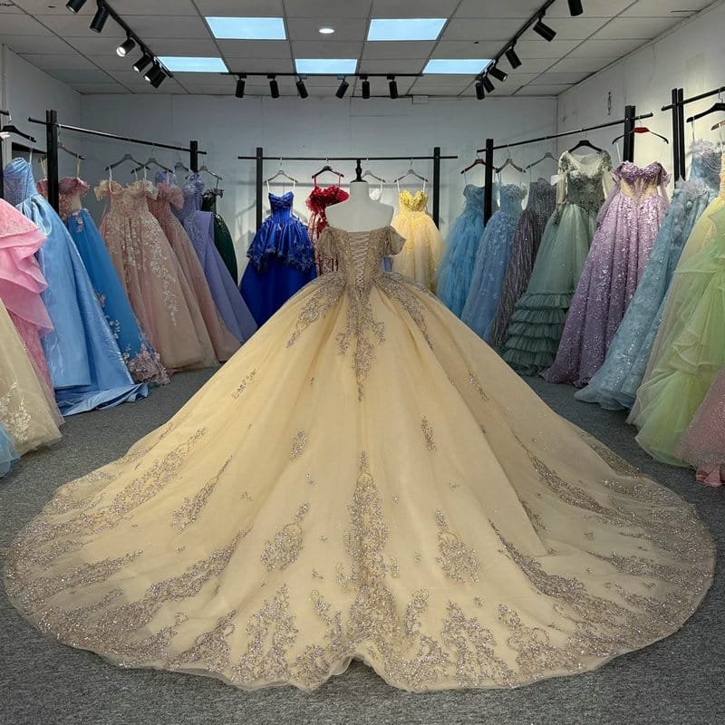 gold quinceanera dresses 1731-01