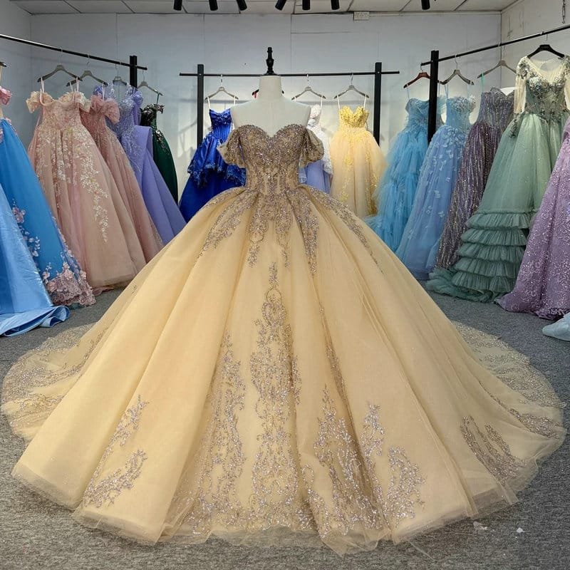 gold quinceanera dresses 1731-04